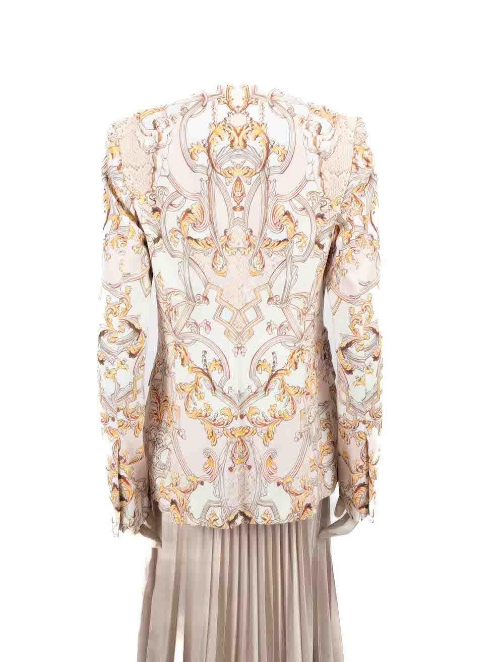 Roberto Cavalli Just Cavalli Snakeskin Printed Blazer Size L In Excellent Condition For Sale In London, GB