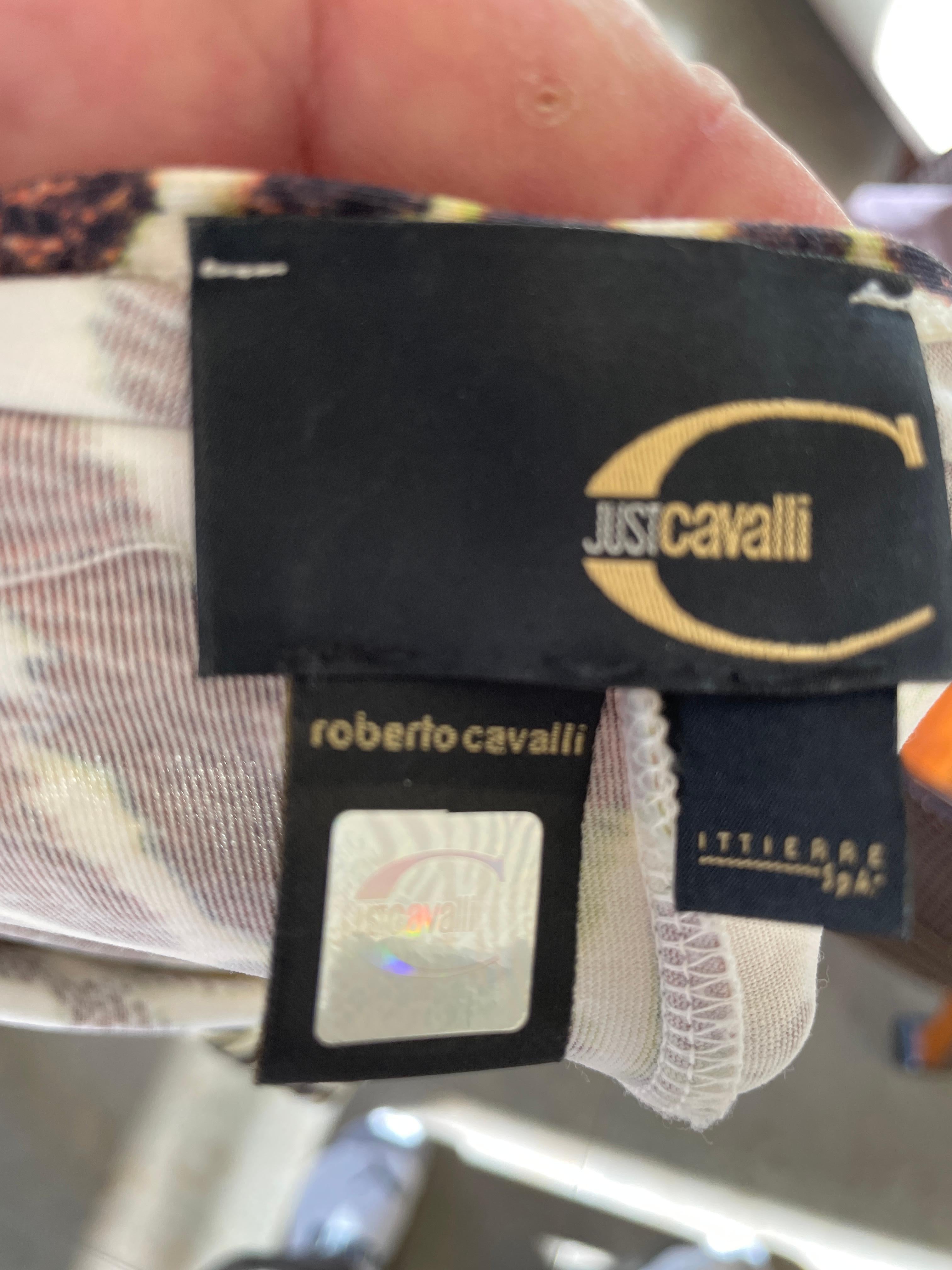 Roberto Cavalli Just Cavalli Vintage Animal Print Dress with Sexy Back For Sale 4