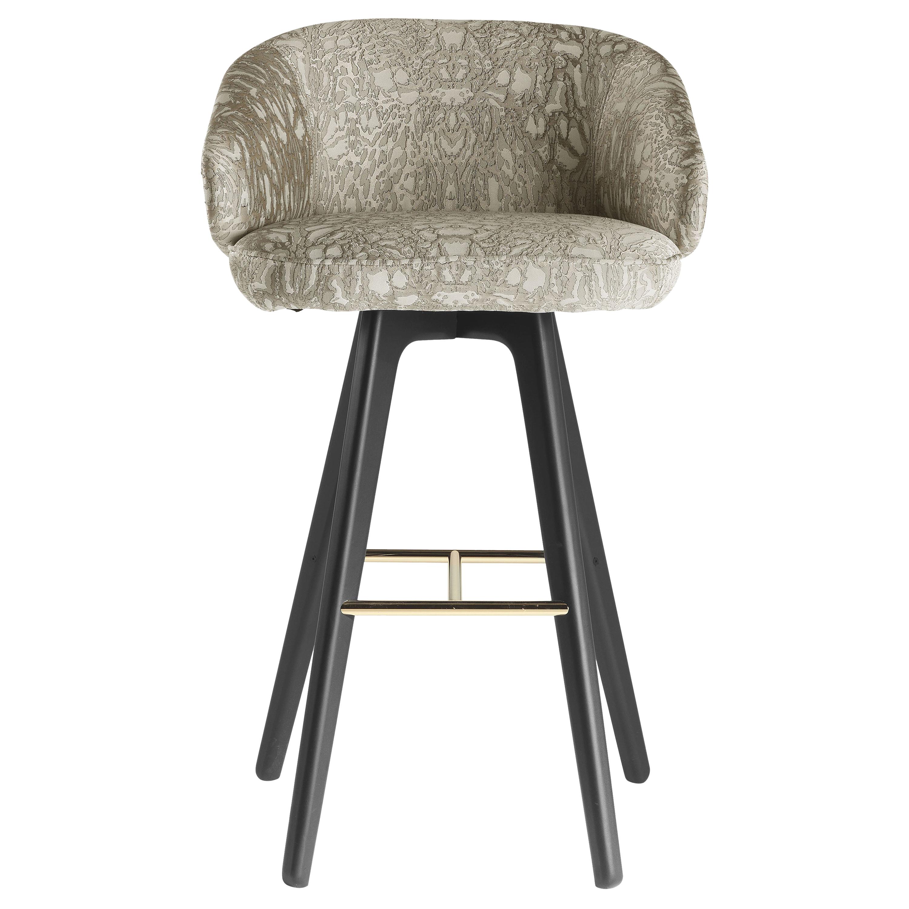 21st Century Key West Bar Stool in Fabric by Roberto Cavalli Home Interiors For Sale