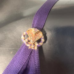 Roberto Cavalli top de punto con serpiente joya, 2000sEstado impecable