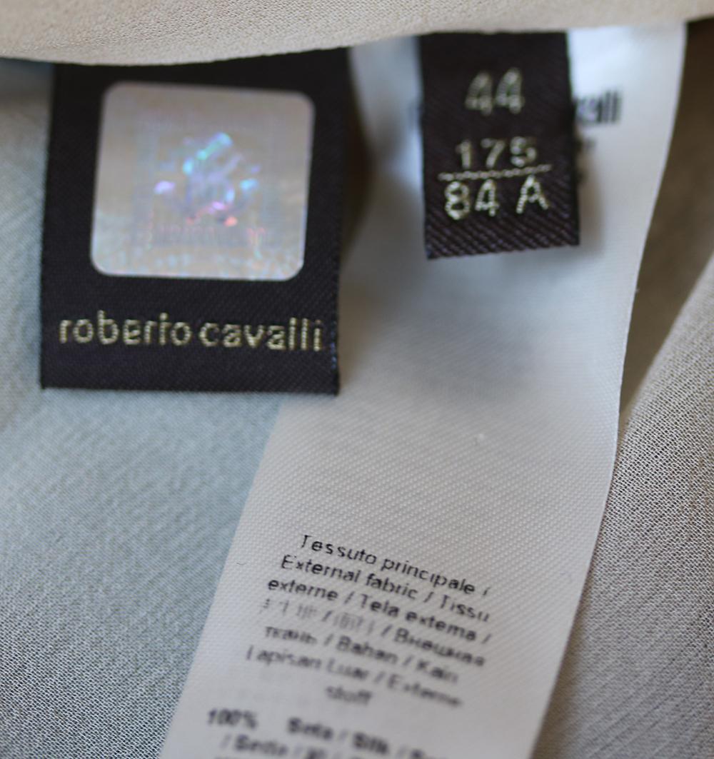 Women's Roberto Cavalli Lace-Trimmed Printed Silk-Chiffon Maxi Skirt