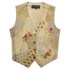 Retro Roberto Cavalli Leather Gilet S/S 1994