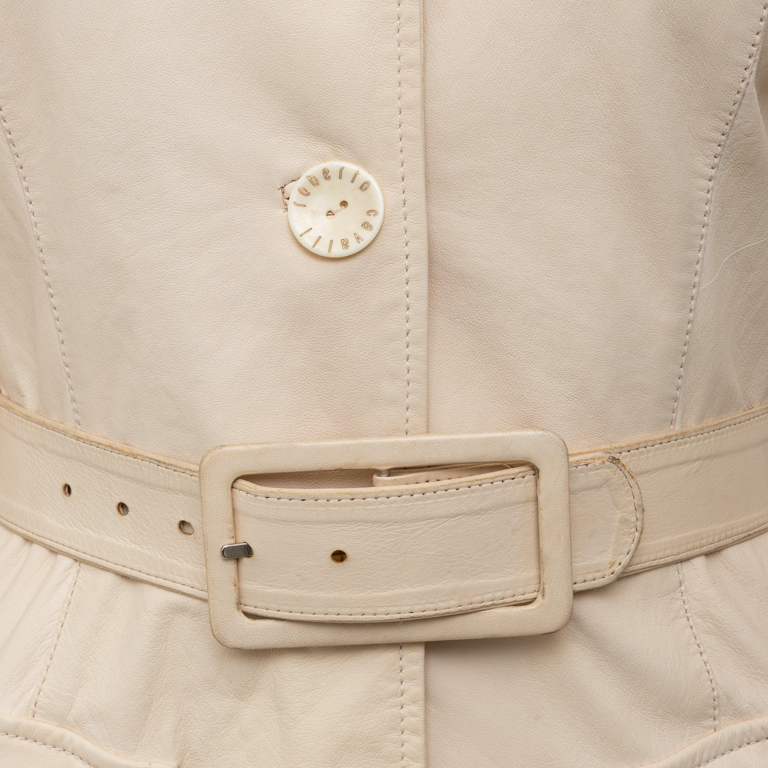 Roberto Cavalli Leather Jacket - '00s In Good Condition For Sale In Milano, IT