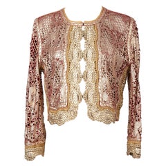 Chaqueta de piel calada Roberto Cavalli