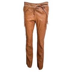 Roberto Cavalli Leather Pants