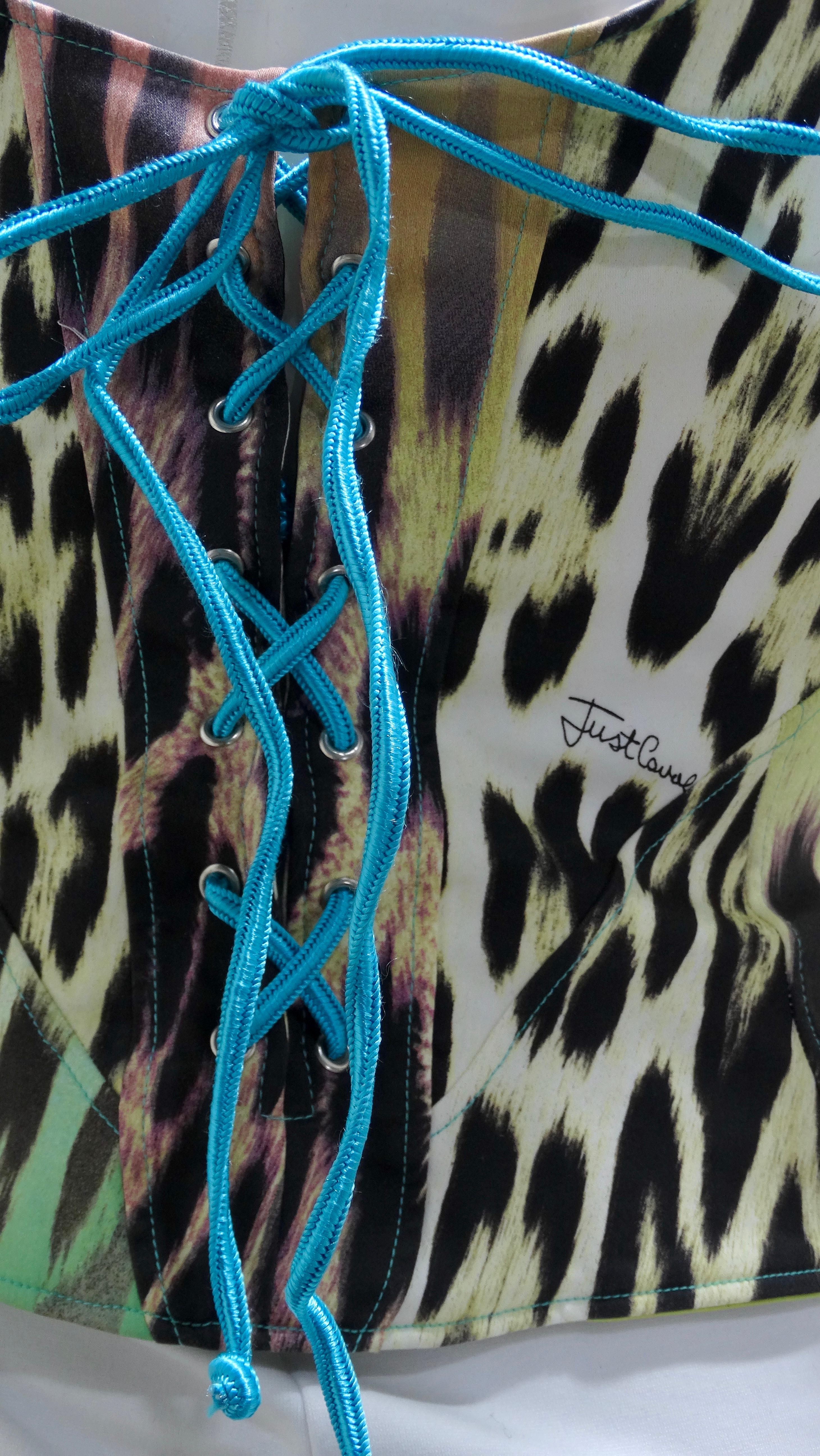 Women's or Men's Roberto Cavalli Leopard Corset circa 1990s