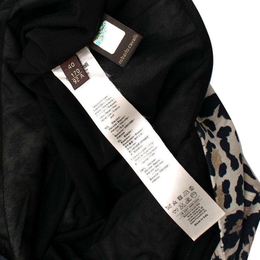 Women's Roberto Cavalli Leopard Face Print Dress - Size US 4 For Sale
