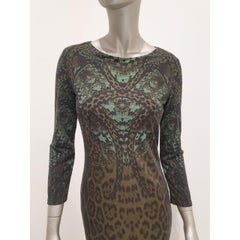 Roberto Cavalli Leopard Print Dress - Size 44 (US 8)