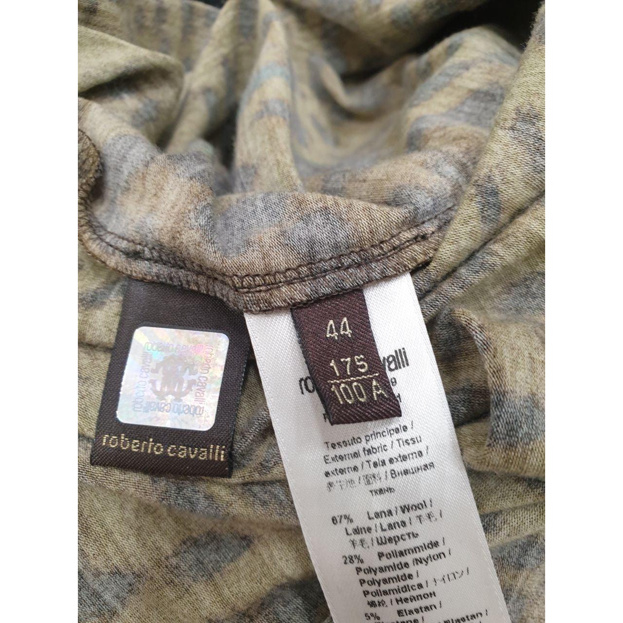 Robe en imprimé léopard Roberto Cavalli - Taille 44 (US 8) Excellent état - En vente à Krakow, PL