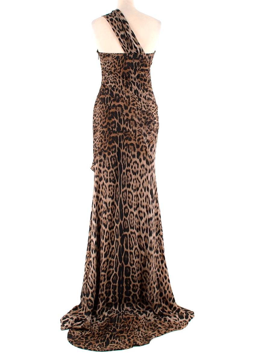roberto cavalli leopard dress
