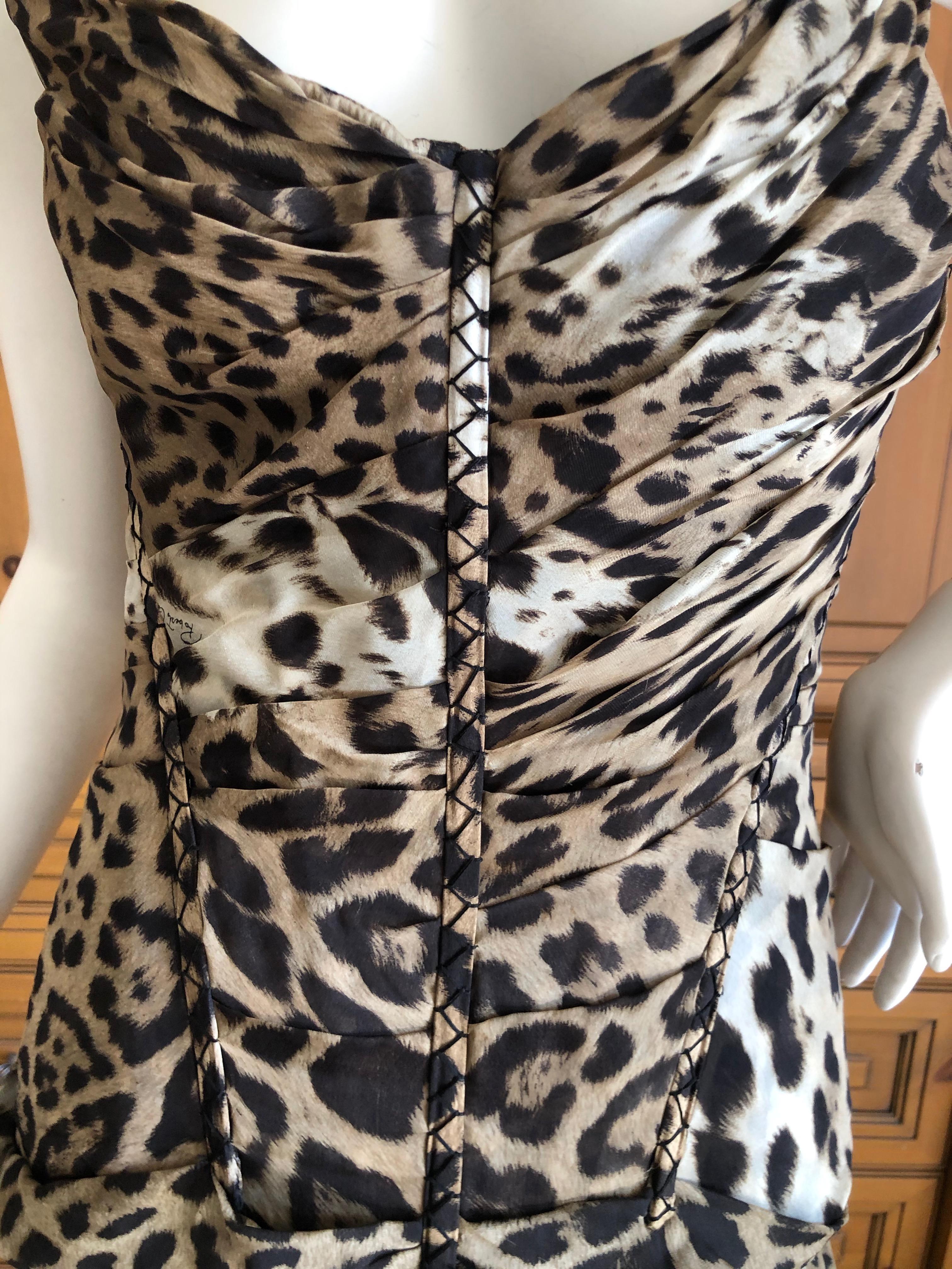 leopard corset bodysuit