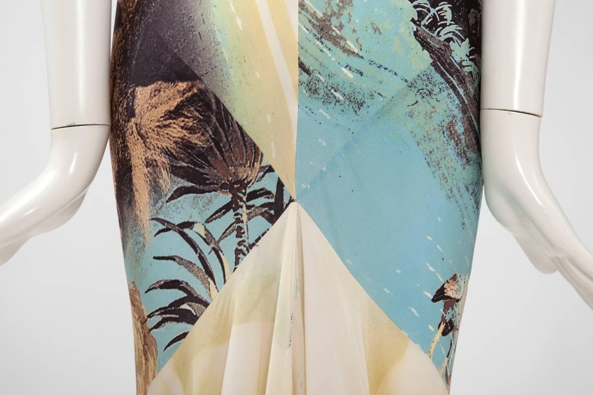 Roberto Cavalli Lion Print Slip Silk Dress, Spring-Summer 2002 1