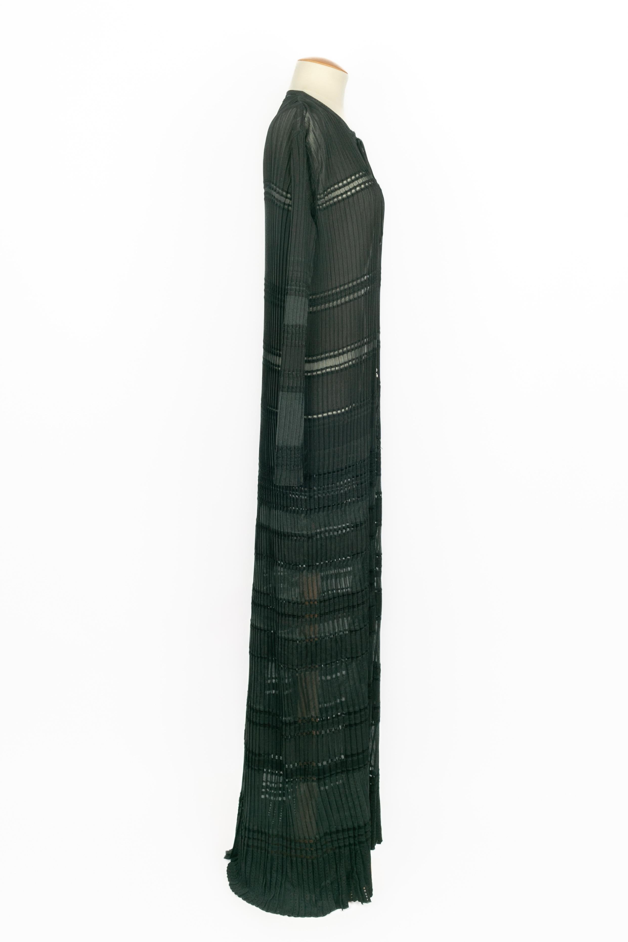 Roberto Cavalli lange schwarze Strickjacke Frühjahr 2015 Damen im Angebot