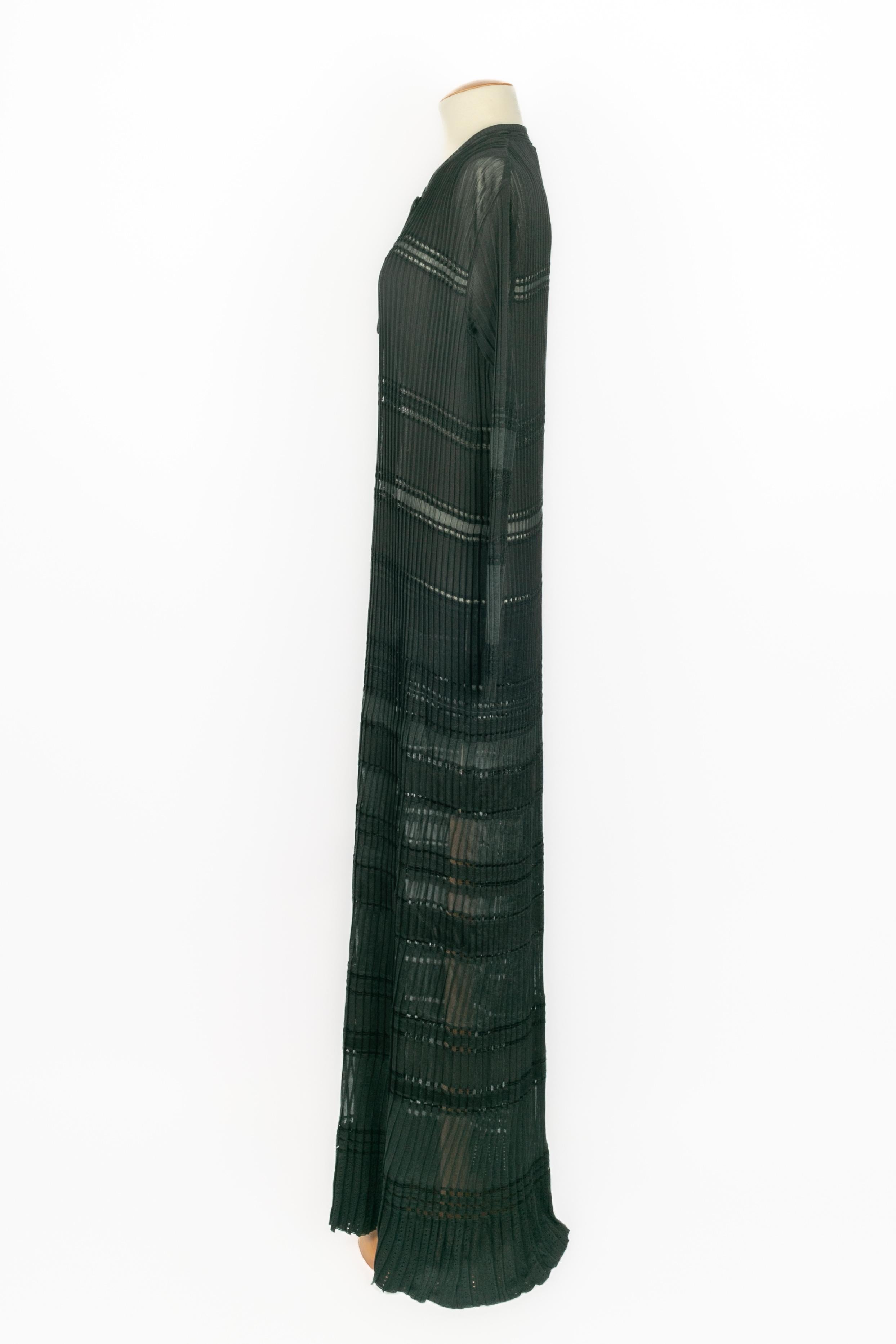 Roberto Cavalli lange schwarze Strickjacke Frühjahr 2015 im Angebot 2
