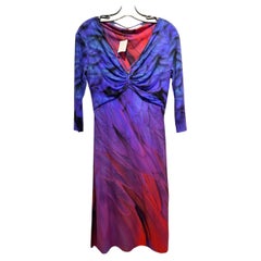 Roberto Cavalli Long Sleeve Stretch Dress Size 46