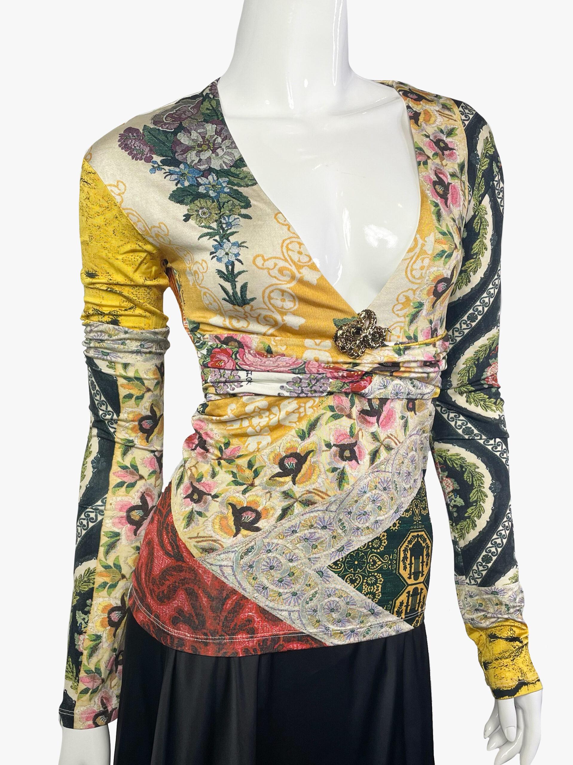 Roberto Cavalli langärmeliges Oberteil im Zustand „Gut“ im Angebot in New York, NY