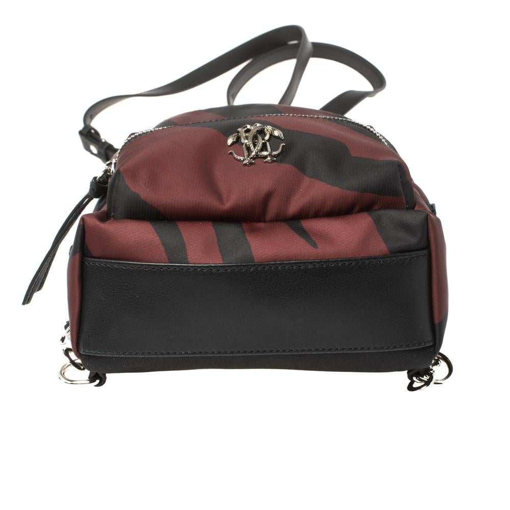 maroon and black backpack