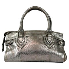Roberto Cavalli Metallic Python Tote Bag