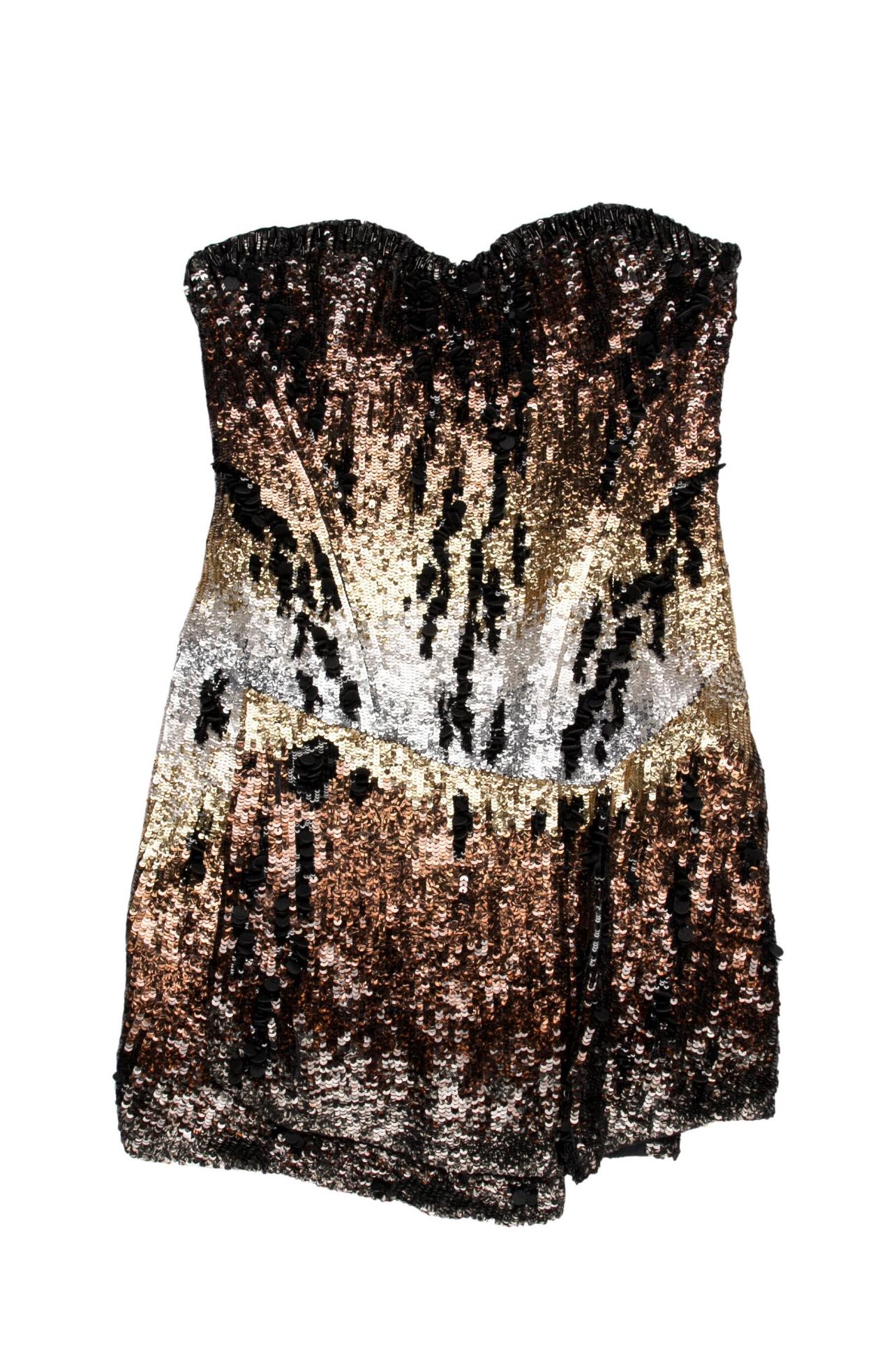 roberto cavalli sequin dress
