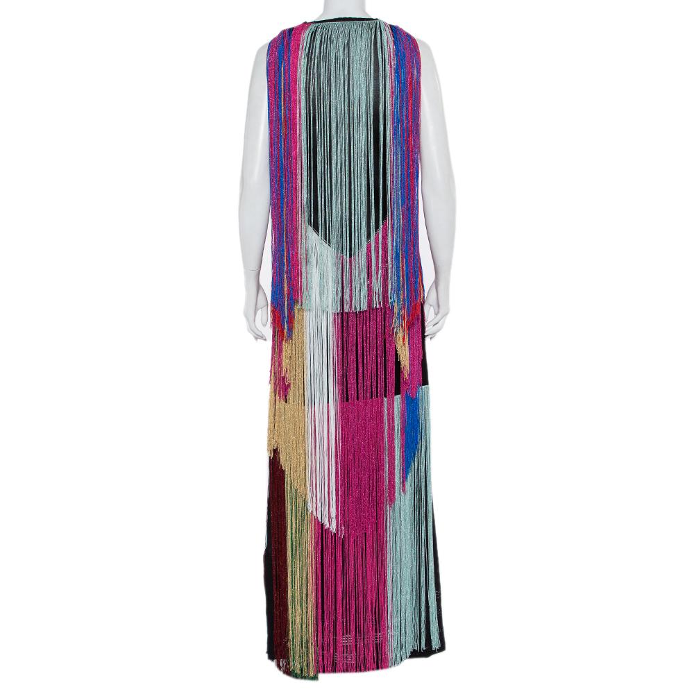 Dress up in this Roberto Cavalli dress and have everyone go ga-ga over your stylish ensemble. Crafted meticulously, this dress is worth the splurge. It is made from quality knit fabric and comes in lovely shades. It is styled with beautiful details