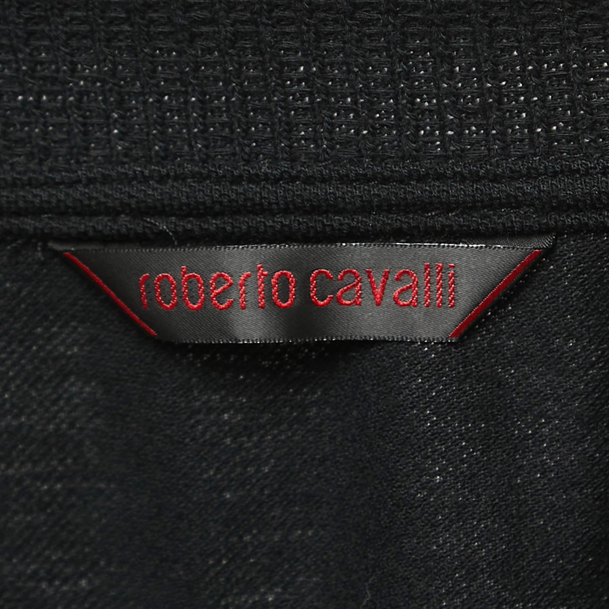 Roberto Cavalli T-Shirt Polo en coton à motifs multicolores 4XL Bon état - En vente à Dubai, Al Qouz 2