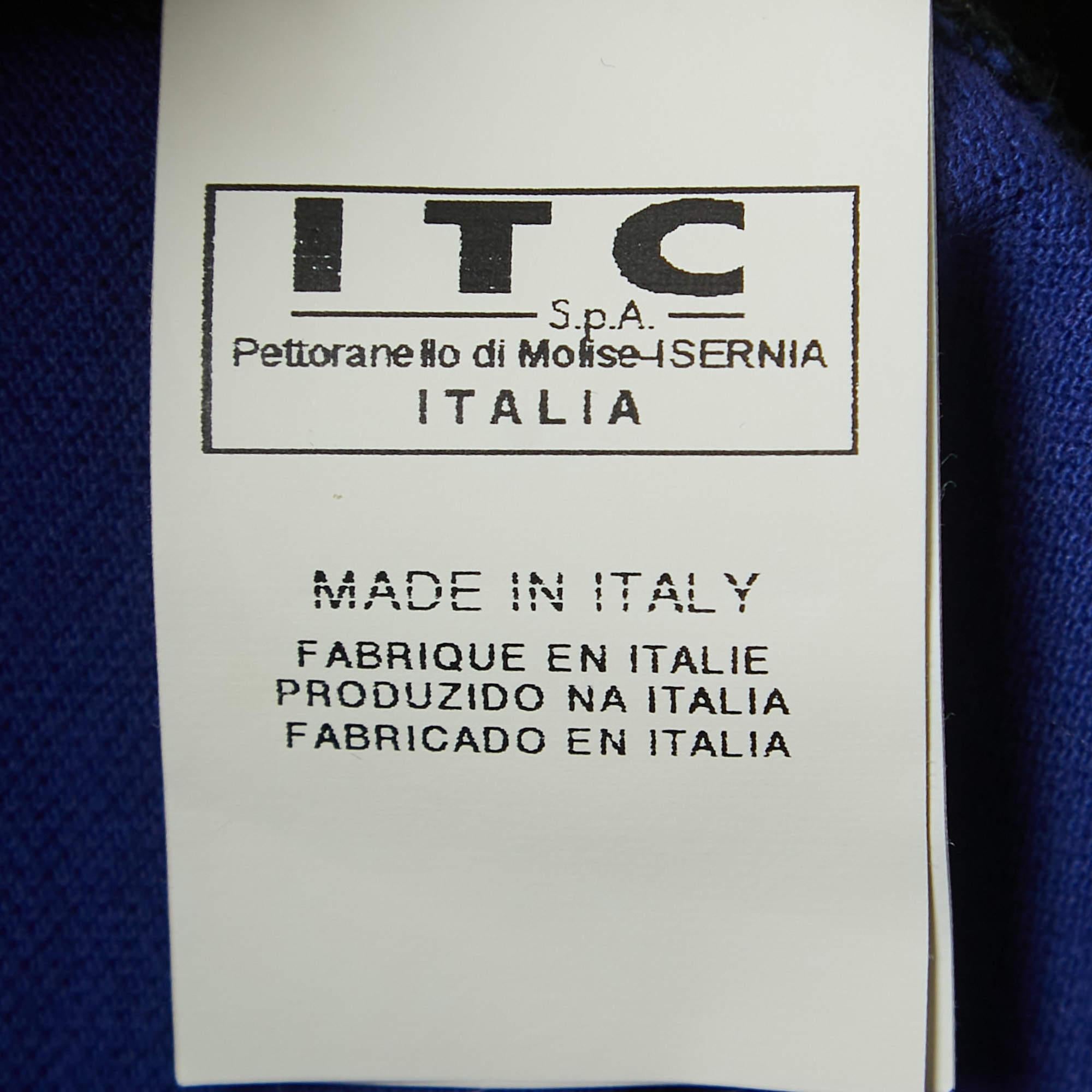 Roberto Cavalli T-Shirt Polo en coton à motifs multicolores 4XL en vente 1