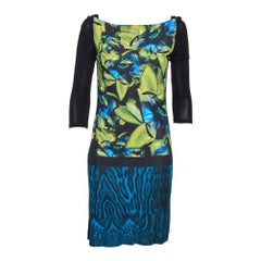 Roberto Cavalli Multicolor Printed Jersey Mini Dress M