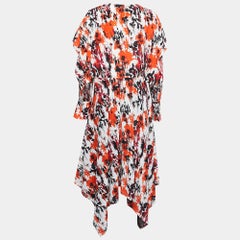 Roberto Cavalli Multicolor Printed Silk Chiffon Maxi Dress M