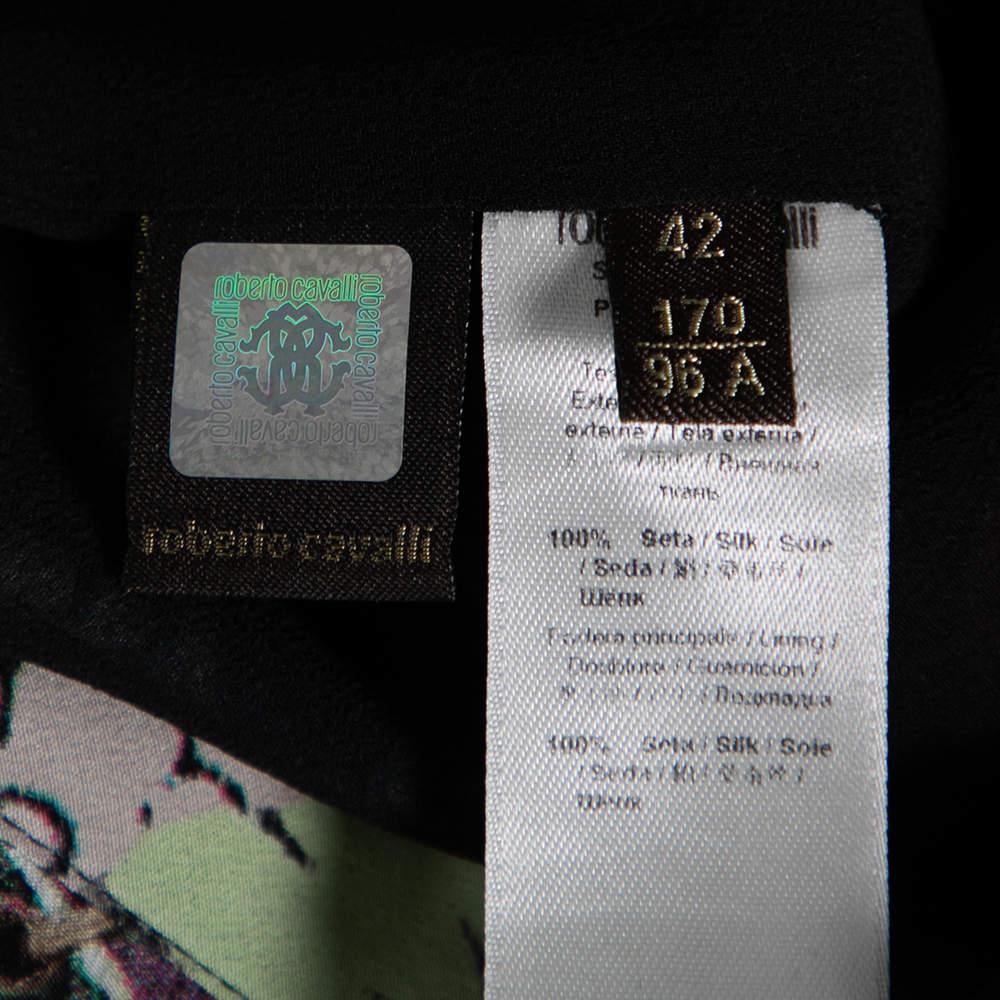 Roberto Cavalli Multicolor Printed Silk Mini Skirt M 2