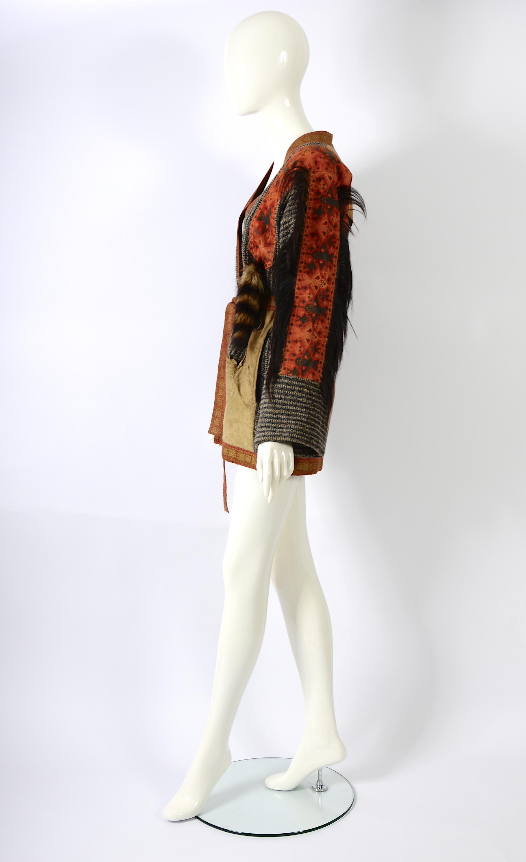 Roberto Cavalli Museum-Worthy 1971 Patchwork Debut Collection Vintage Jacket  For Sale 1