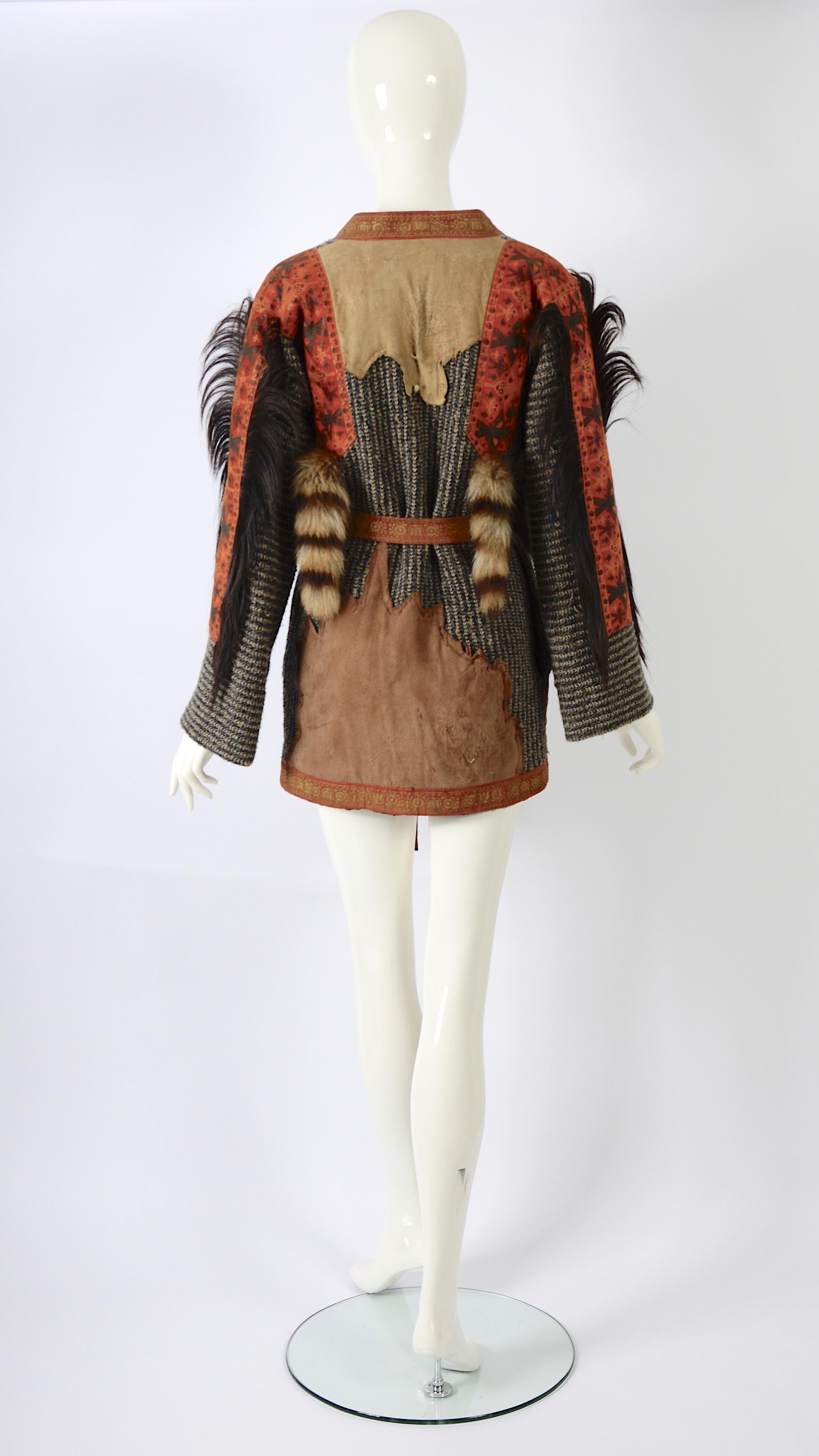 Roberto Cavalli Museum-Worthy 1971 Patchwork Debut Collection Vintage Jacket  For Sale 2
