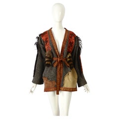 Roberto Cavalli Museum-Worthy 1971 Patchwork Debut Collection Used Jacket 