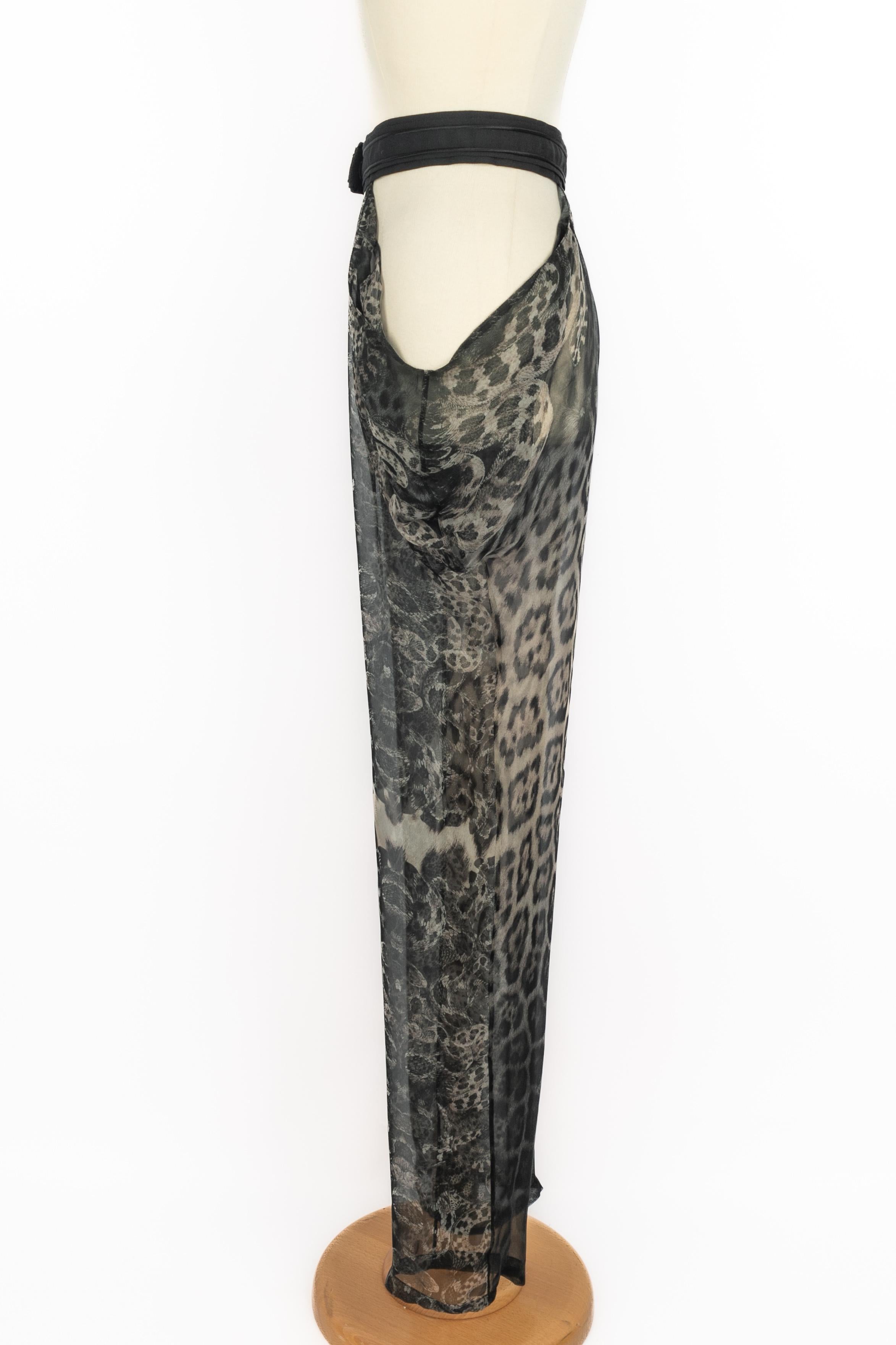 Pantalon en mousseline Roberto Cavalli en vente 2