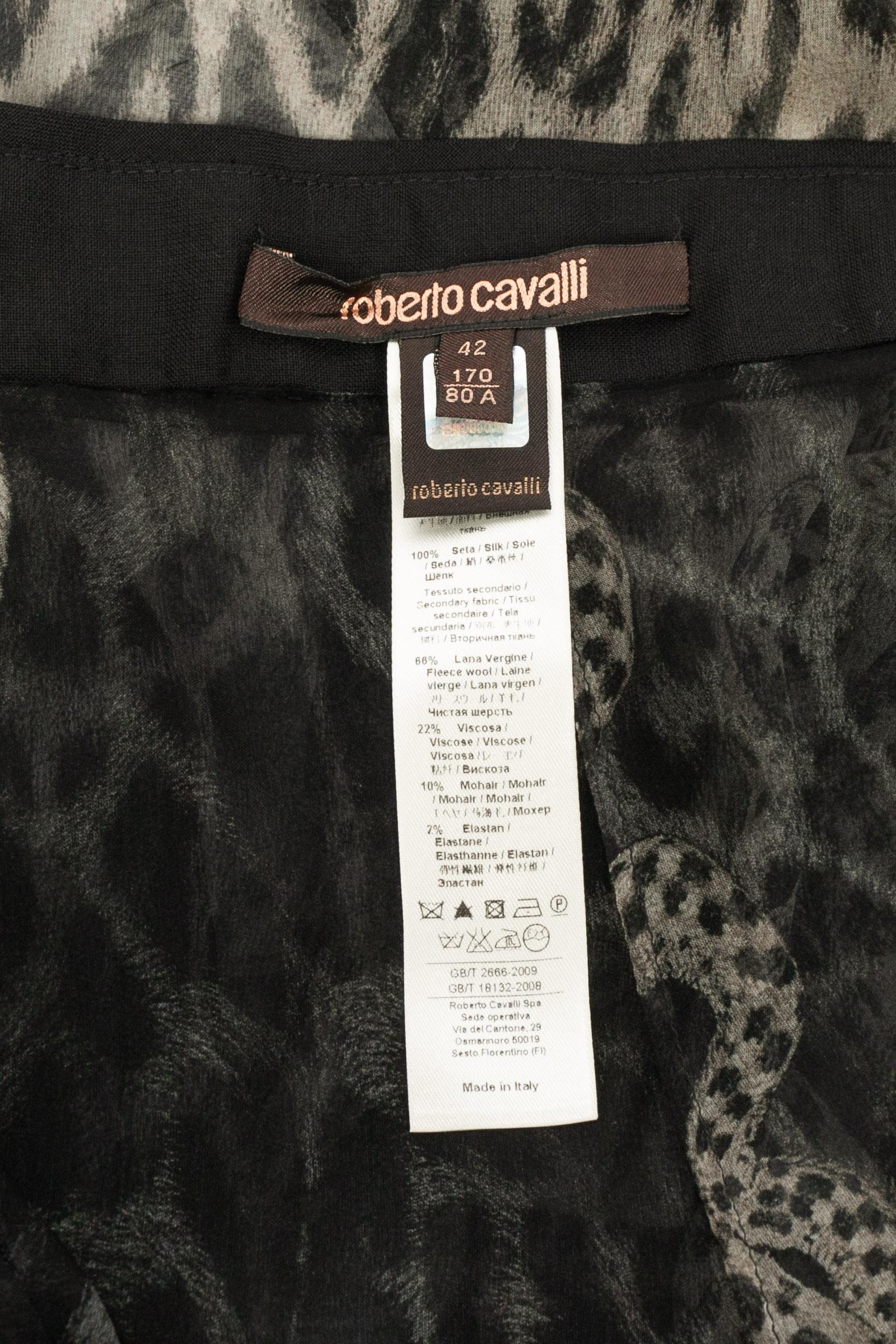Pantalon en mousseline Roberto Cavalli en vente 4