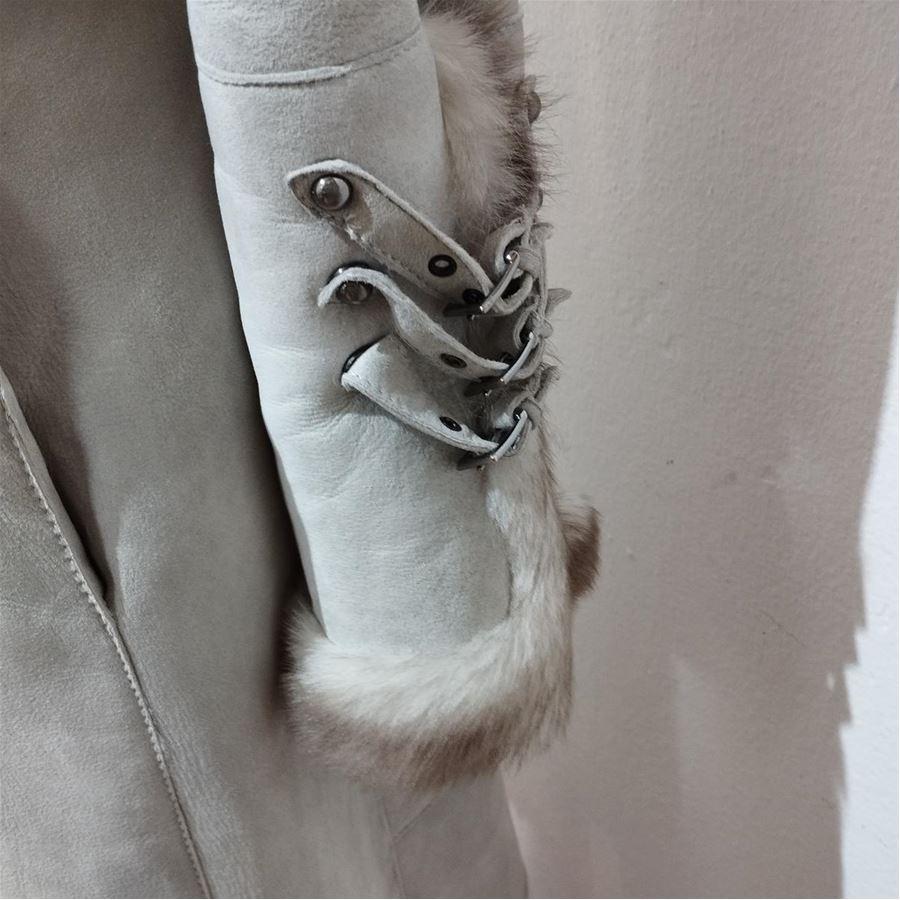 Women's Roberto Cavalli Mutton & fur coat size S For Sale