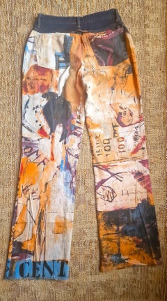 Roberto Cavalli Napoleon Vintage Renaissance Men Vintage 90s Trousers Pants