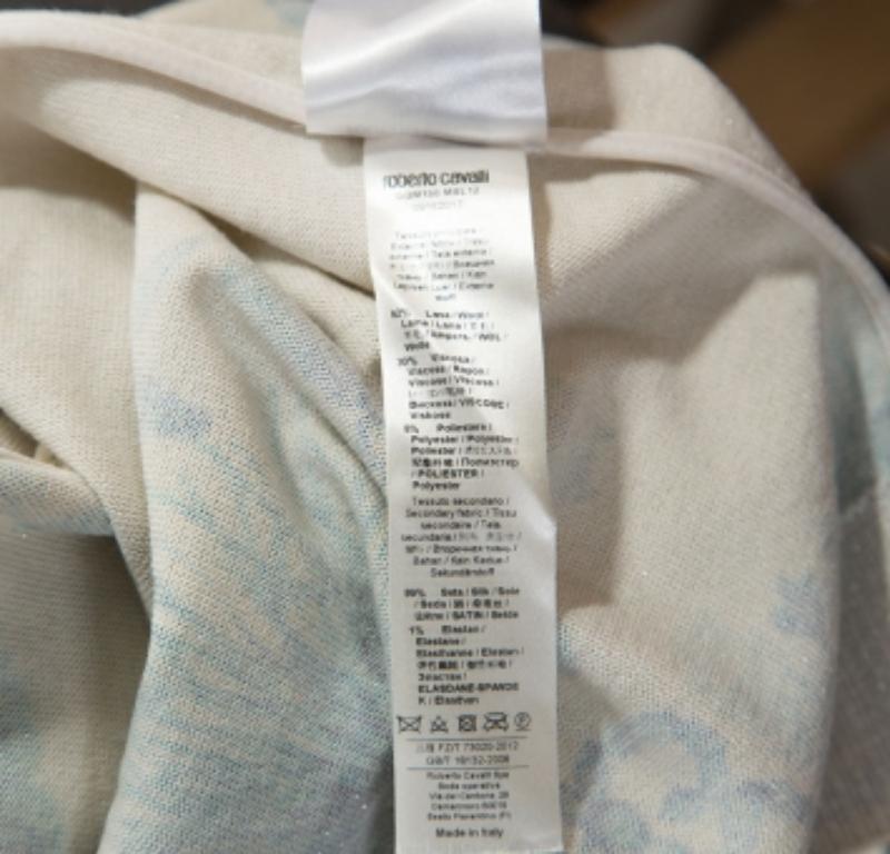 Donna Roberto Cavalli Cardigan in misto lana con stampa subacquea M. I. in vendita
