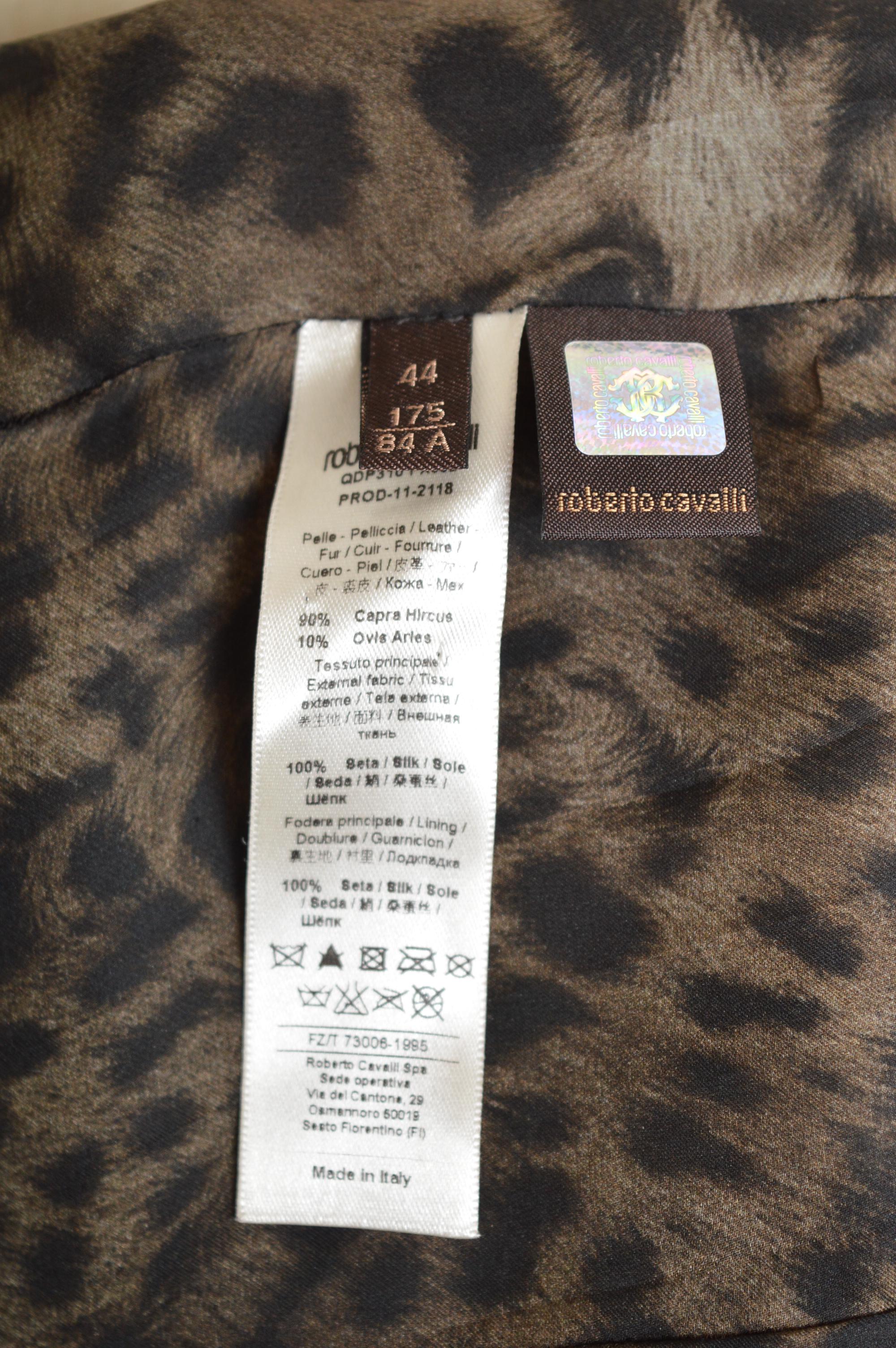 Roberto Cavalli Opulenter 2000er plissierter goldener Leder-Minirock mit niedriger Taille im Angebot 13