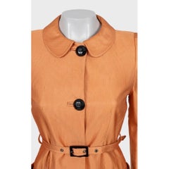Roberto Cavalli - Trench con cintura arancione - Taglia M.