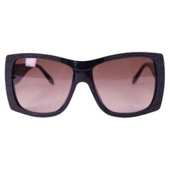 Roberto Cavalli Oversized Embellished Square Sunglasses