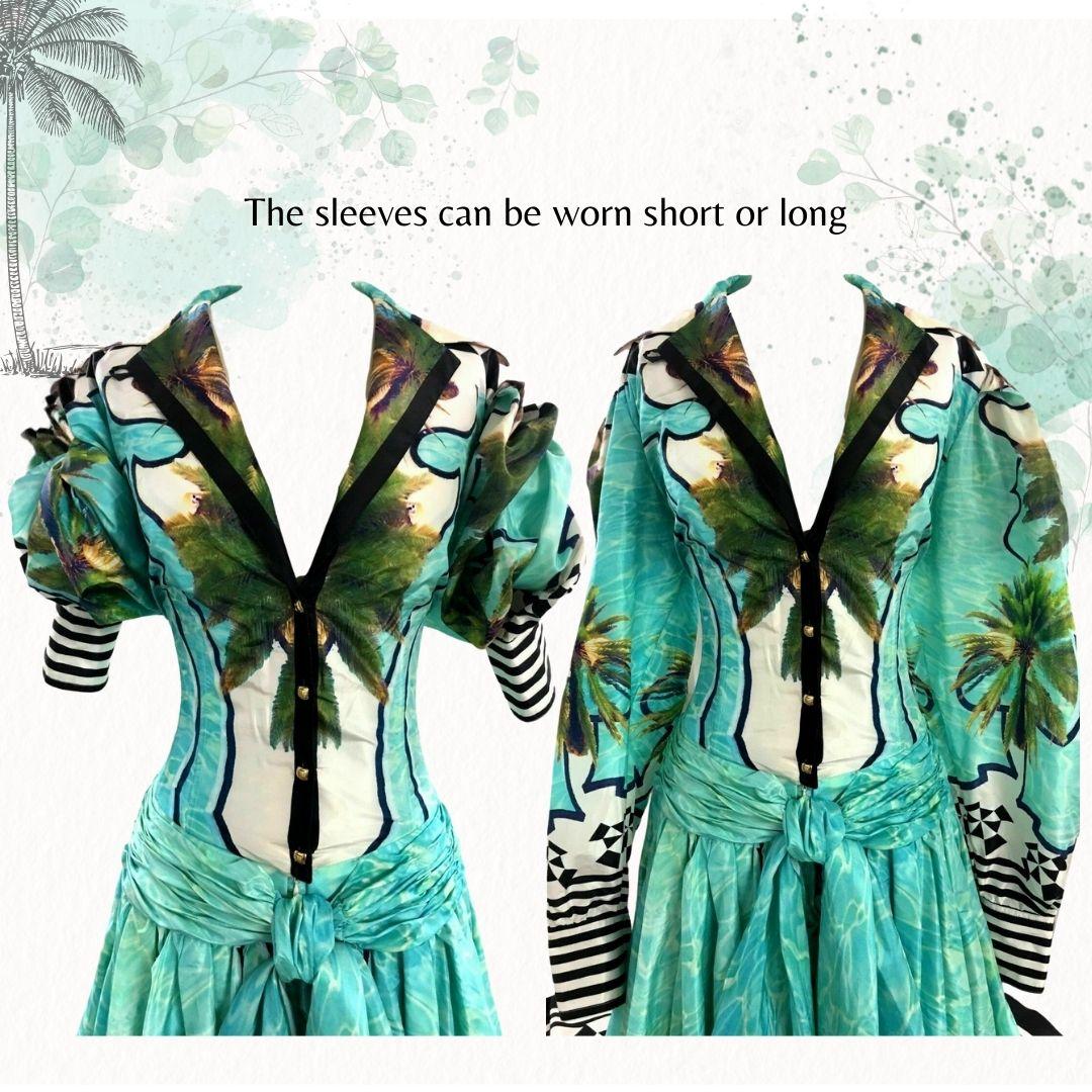 tropical evening gown
