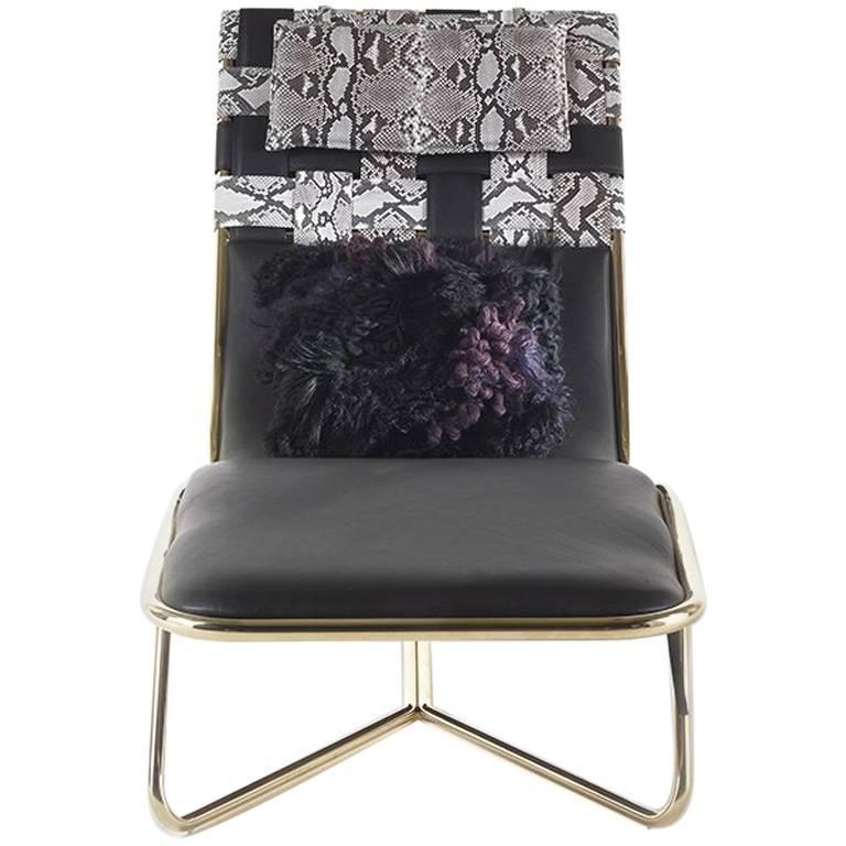 Roberto Cavalli Papeete Outdoor Chaise Longue Chair For Sale