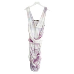 Roberto Cavalli Pastel Print Draped Dress