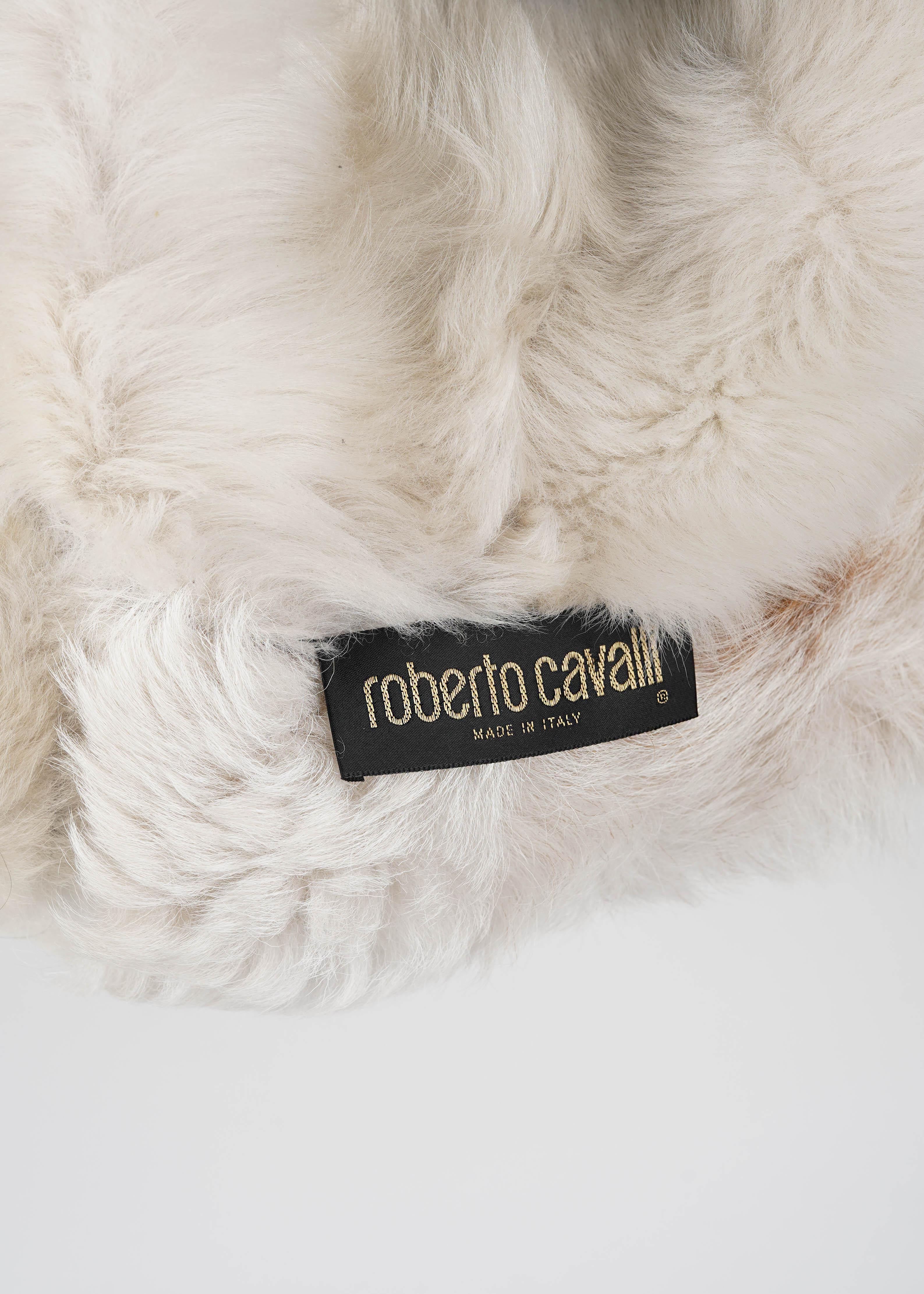 Roberto Cavalli Patchwork Shearling Jacket, Fall/… - image 11