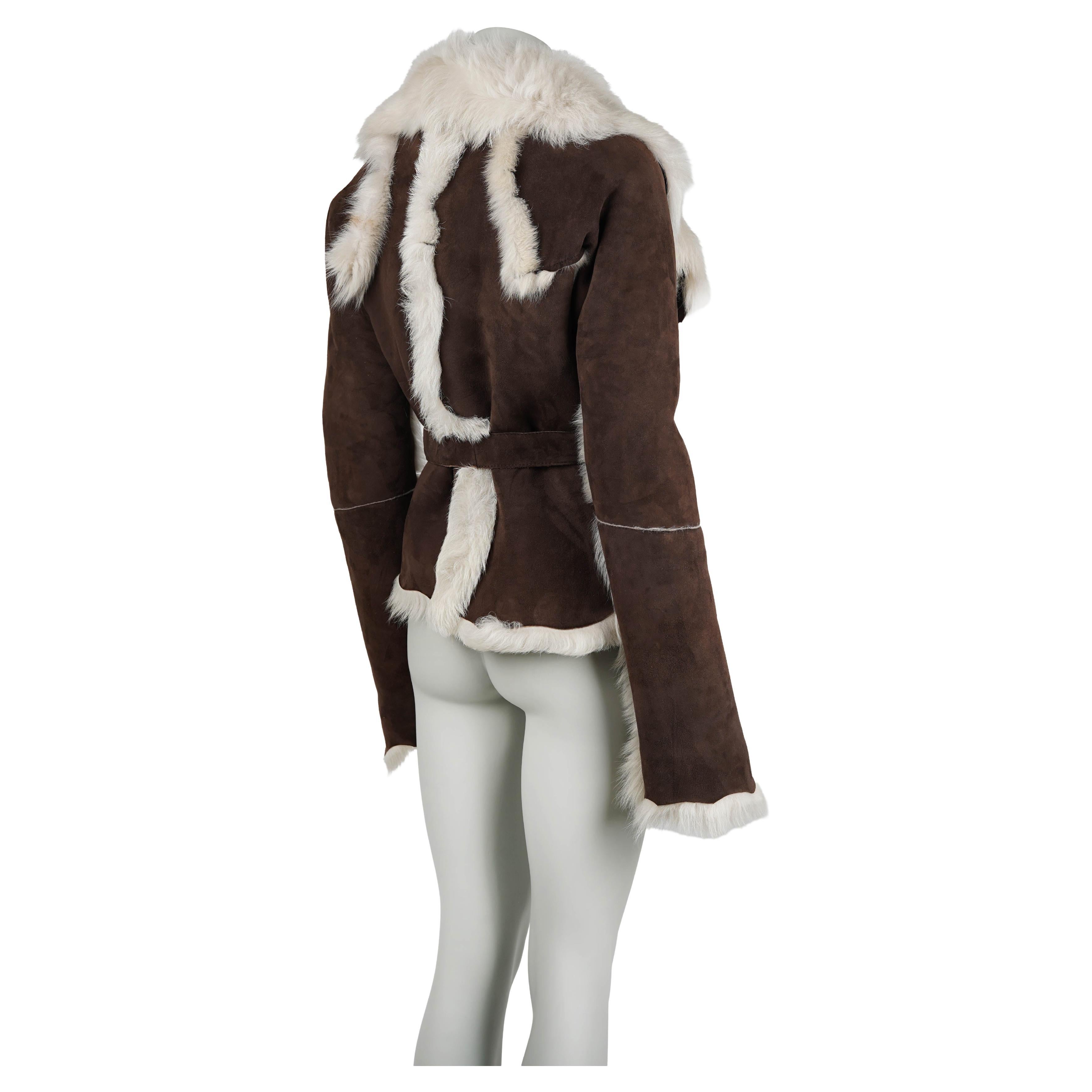 Roberto Cavalli Patchwork Shearling Jacket, Fall/… - image 5