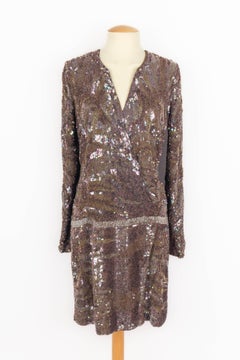 Roberto Cavalli pearled dress