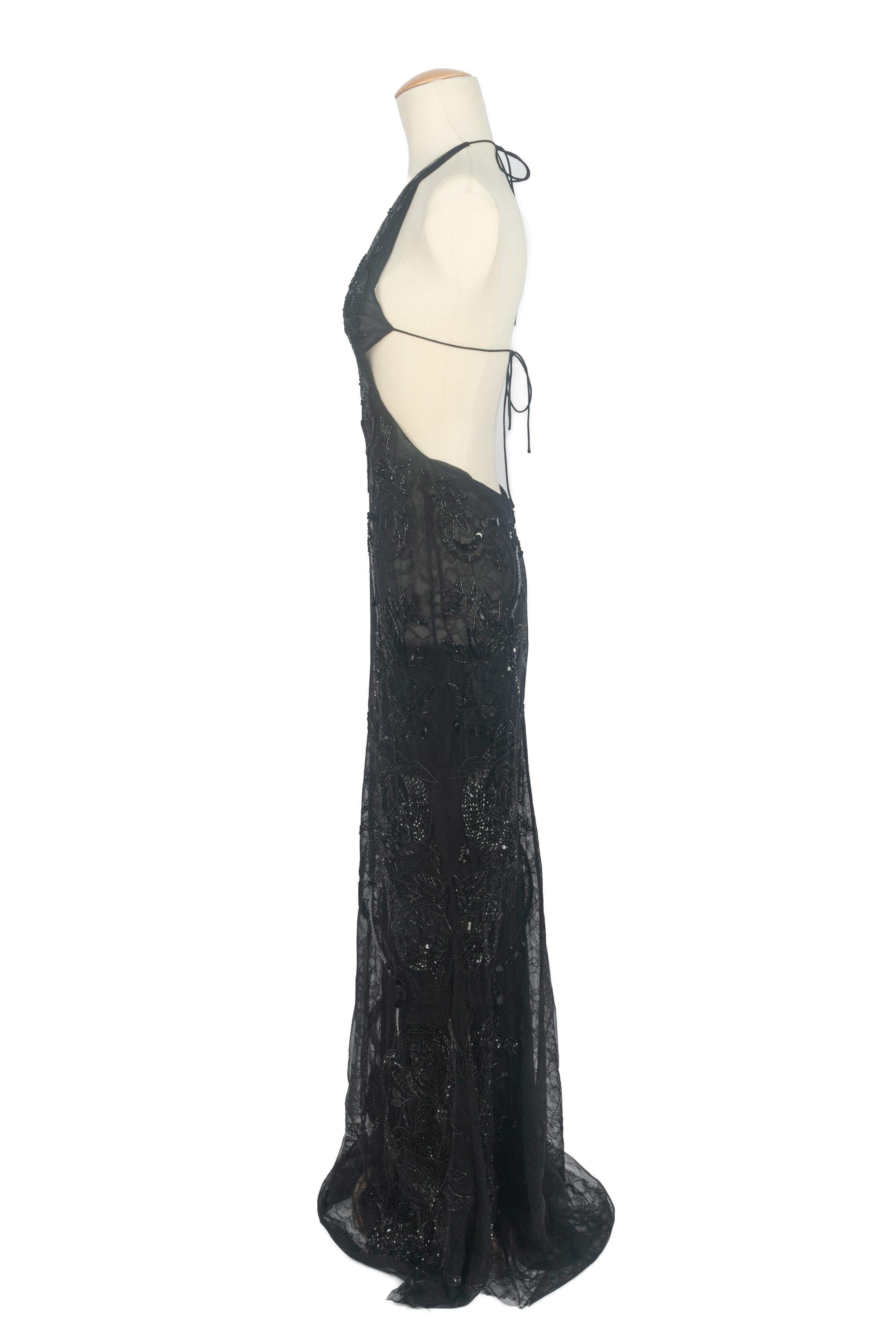 Robe perlée Roberto Cavalli Resort 2024 en vente 3