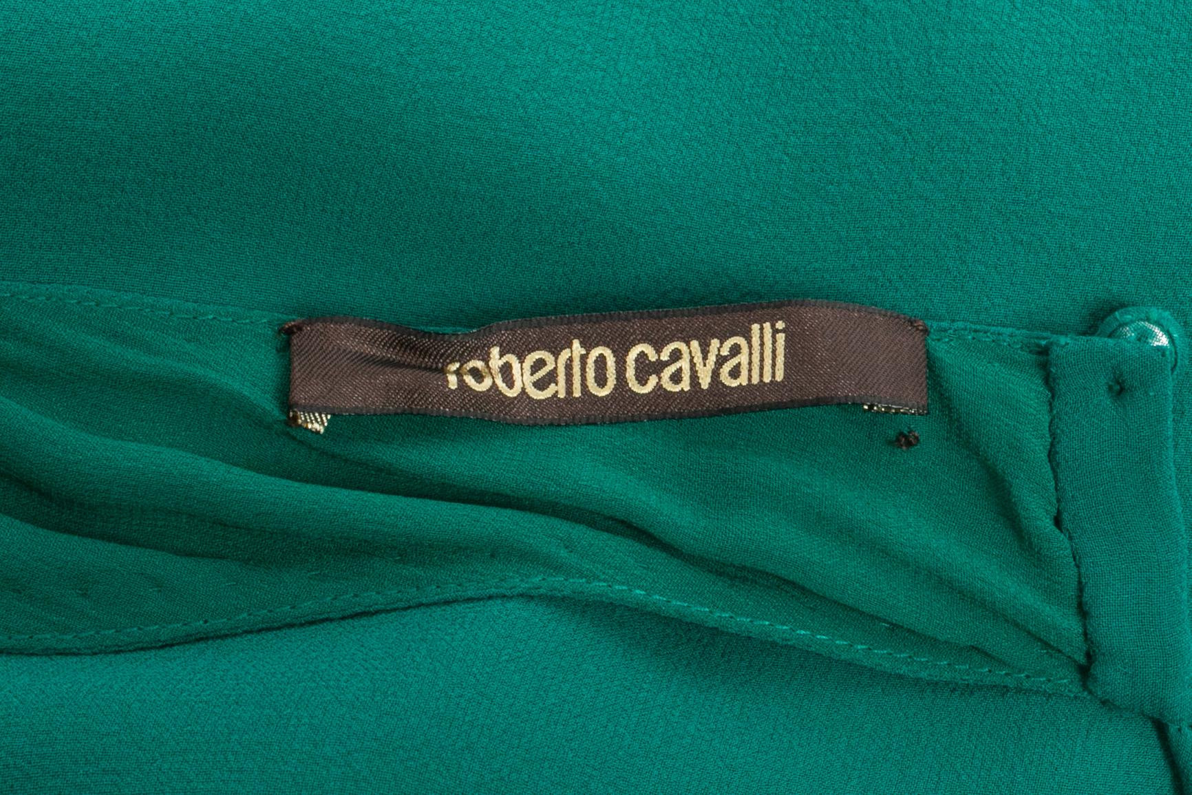 Robe en soie perlée Roberto Cavalli en vente 6