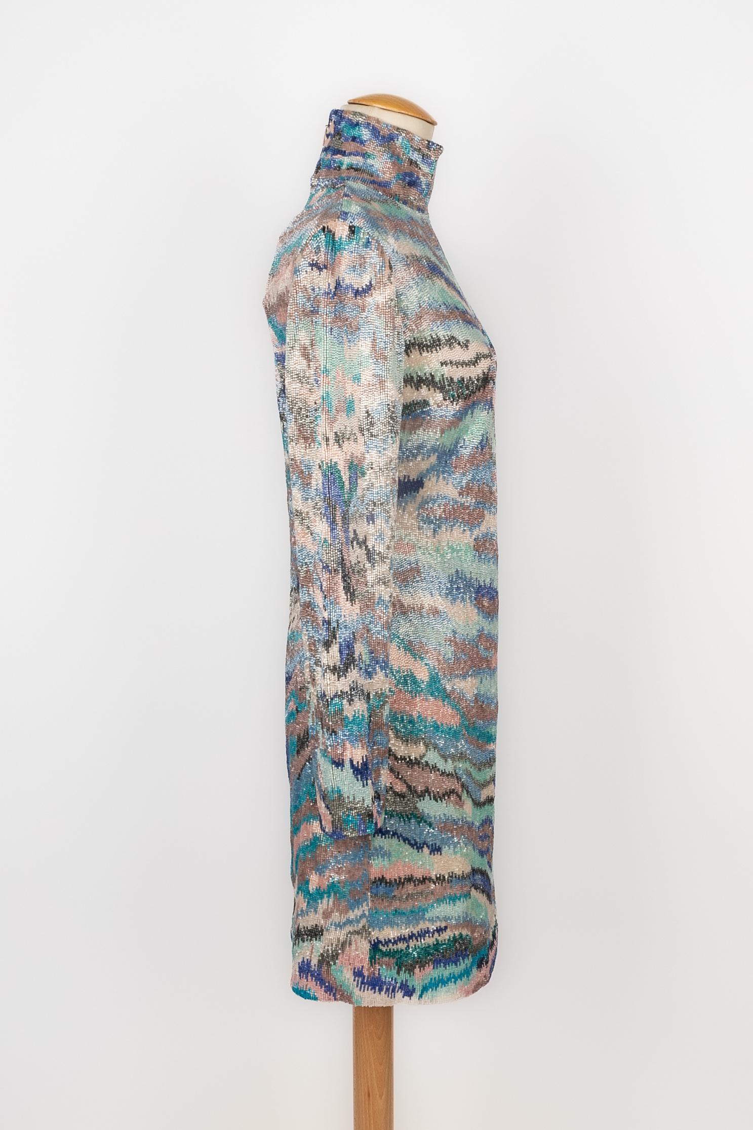 Vestido perlado Roberto Cavalli en Excelente estado para la venta en SAINT-OUEN-SUR-SEINE, FR