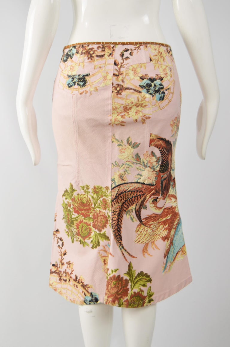 Vintage Cavalli Denim Skirt